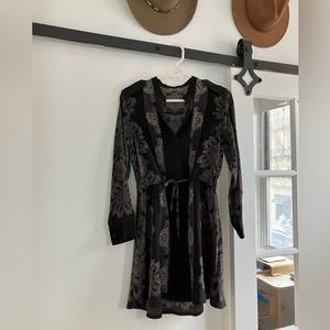All Saints silk shirt dress